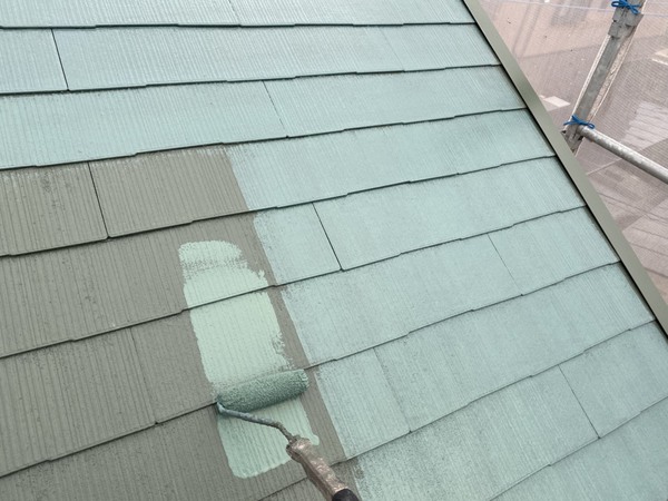 南区住宅　屋根　上塗り　遮熱塗装サムネイル